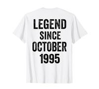 (Back) 31 Birthday Decorations October 1995 31st Birthday T-Shirt
