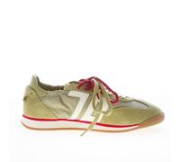 BACK 70 women shoes Rocket sneaker olive green nylon and suede double laces