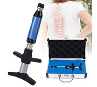Back Activator Correction Massager,Chiropractic Adjustment Tool, 6 Levels Manual Spine Massager, 50-300n Adjustable Force,Chiropractic Adjusting Tool,Blue