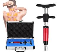 Back Activator Correction Massager,Chiropractic Adjustment Tool, 6 Levels Manual Spine Massager, 50-300n Adjustable Force,Chiropractic Adjusting Tool,Red