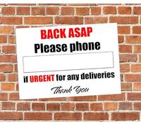 Back ASAP Please Phone For Deliveries Write & Wipe 5mm Rigid Board For Shop/Business A4 Size 297mm x 210mm