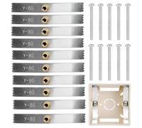 Back Box Repair Clip Kit 10PCS 86 Type - Professional Heavy Duty Wall Socket Fixing Tool with Adjustable Support Rods & Screw Hooks for Secure Electrical Outlet Maintenance & DIY Repairs