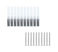 Back Box Repair Clip - ShiningUU 10PCS Switch Socket Screw Hooks with Electrical Sockets Screws | Universal 86 Type Switch Box Repair Tool Kit | Durable Wall Socket Fixing Clips for DIY Electricians