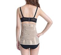 Back Brace 33cm Widen Waist Support Belt Men Women Lower Back Support Belt Spine Lumbar Support Corset Orthopedic Back Support Brace Support (Color : Beige, Size : M)