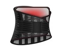 Back Brace Lumbar Compression Belt Adjustable Waist Trainer Posture Correction Belt Lower Back Brace Spine Support Waist Belt(Black,M)