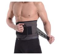 Back Brace Lumbar Support Belt High-Elastic Fish Shredded Health Care Belt Adjustable Sports Protection Tropical for Back Pain and Stress Relief (Color : Black, Size : XXL)