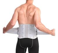 Back Brace Pain Relief For Men And Women Adjustable Lumbar Support Belt Breathable For Sciatica Pain Heavy Lifting Waist Support Lower Back Brace Herniated Disc Gray ( Color : Light gray , Size : S/Sm