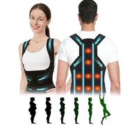 Back Brace Posture Corrector, Adjustable Full Back Support, 8 Magnets Shoulder Back Straightener Posture Corrector for Neck Shoulders Backs, Correcting Spinal Postures Enhances Physique Women Men