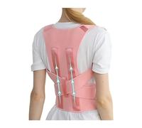 Back Brace Posture Corrector For Men Women Shoulder Neck Clavicle Spine Improves Back Lumbar Shoulder Posture Support Pain Relief Muscle Memory Support Straightener Shoulder ( Color : Pink , Size : L/