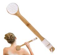 Back Brush, Bath Brush with Cat Paw Massage, Body Scrubber - Velvet Back Scrubber for the Elderly, Pregnant, Disabled