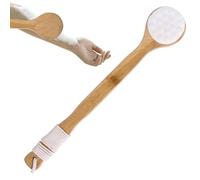 Back Brush Long Handle for Shower - Cat Paw Back Brush - Shower Brush with Long Bamboo Handle to Quickly and Painlessly Remove Body Mud