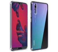 Back case + Screen Protector Tempered Glass Clear Huawei P20 Pro