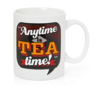 Back Chat 13 fl oz 369 ml Anytime is Tea Time Ceramic Mug