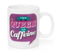 Back Chat 13 fl oz 369 ml The Queen of Caffeine Ceramic Mug