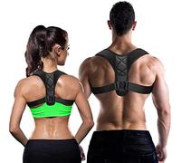 Back Correction Belt for Women and Men: Improve Posture Correct Hunchback Slouching Invisible Under Clothes - Adjustable Lightweight Upper Back Brace for Neck Shoulder & Upper Back Pain Relief