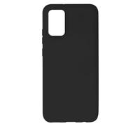 Back Cover for Galaxy A02s Semi-Rigid Silicone Soft-Touch Finish black