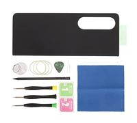 Back Cover Glass for Galaxy Z Fold 4 SM F936 5G, Replacement Back Door Cover, Back Battery Door Panel Housing with Complete Repair Tool Kit, Safe and Reliable (Black)