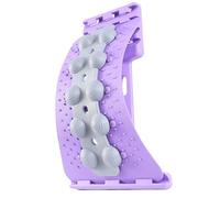 Back Cracker 4-Level Adjustable Back Stretch with Acupressure Massage Correction Spine Decompression Lumbar Support for Scoliosis Pain Relief Stretcher, Cracking Device, Lumbar Support