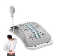 Back Cracking Device | Adjustable Lumbar Traction Device - Stretching Equipment Spine Deck Cracking Massager for Workout Gym Living Room Dorm Home Offices Apartment Travel
