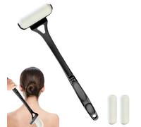 Back Cream Applicator, Back Wash with 2 Replaceable Rollers, Folding Handle, Self-Application of Lotion, Sun Cream and Back Shower Gel