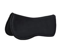 Imperial Riding IRH Suede Shock Absorbing Half Pad with Fleece, Black, Full