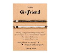 Back Dangle Earrings Bracelet For Couples Man Distance Relationship For Women Men Him Her Cute Couple Long Drop Earrings (B, One Size)