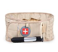 Back Decompression Belt Lumbar Support Inflatable Lumbar Traction Belt Khaki Spinal Back Belt Physical Spinal-Air Decompression Back Belt Inflatable Lumbar Traction Belt