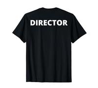 Back Design Film Director Movie Lovers and Film Buffs T-Shirt, Men, Black, Small