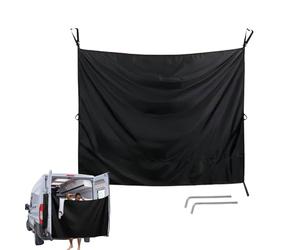 Back Door Shower Curtains - Privacy Hook, Adjustable Sun Adjustment for Camping, RV, Van, Caravan, Outdoor Beach, Hiking, Roadtrip, Travel, Pi