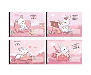 Back-Drawing Cartoon Painting Book Thickened Student Graffiti Book-Cute Rabbit