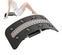 Back extender-adjustable lumbar lumbar stretching | Multiple recoil support stretcher device for spine | Spine massager, stretching device,