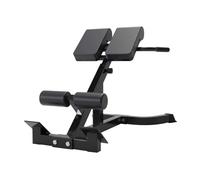 Back Extension Bench Adjustable Roman Chair Multi-functional Hyperextension Bench Ab Workout Bench Strength Training Equipment For Home Gym 660lbs(Color:Black)