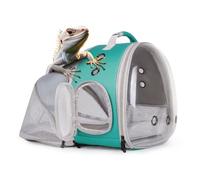 Back Extention Bearded Dragon Backpack Travel Cage,Space Capsule Clear Bubble Window Astronaut Reptile Carrier Backpack, Airline Approved