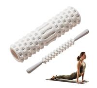 Back Foam Roller - Medium Density EVA Yoga Roller | Foam Rollers for Exercises | Portable Self-Massage Fitness Rollers for Arms, Back, HIPS, Muscles, Stretching Tool for Pilates, Running