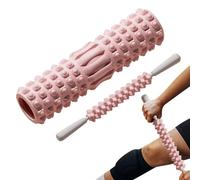 Back Foam Roller - Medium Density EVA Yoga Roller | Foam Rollers for Exercises | Portable Self-Massage Fitness Rollers for Arms, Back, HIPS, Muscles, Stretching Tool for Pilates, Running