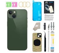 Back Glass Replacement for iPhone 13 with Repir Tools, Big Hole Rear Back Cover Glass Replacement All Carriers with Pre-Installed Adhesive and Repairing Tool Kits (Green)