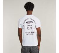 Back Graphic Arch T-Shirt - White - Men XXL