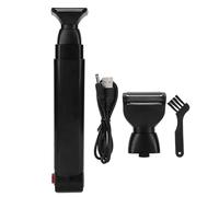 Back Hair Shaver - USB Rechargeable Cordless Design, Smooth Skin Body Trimming Solution, 11.4x1.6x1.6in Long Handle Reach Grooming Tool | Home Shower Travel Use Men Women Adults