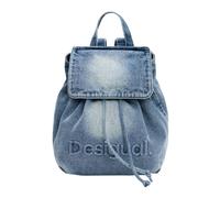 Back Half Logo Backpack, female, Desigual, Backpacks, Blue, ONE SIZE, Bags ONE SIZE
