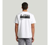 Back HD Print Tee - White - Men XS