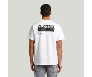 Back HD Print Tee - White - Men XS