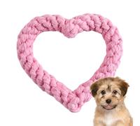 Back Heart of a Heart for Dogs - Durable Cotton Chew Toy, Dog Toys | Interactive Rope Toy for Aggressive Dogs, Pet Chew Accessory