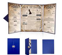 back in 1945 Poster 80th Birthday Gifts for Women and Men,Vintage Happy 80th Birthday Decoration Supplies for 80 Year Old,Folded