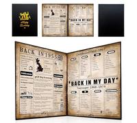 back in 1955 Birthday Poster, 70th Birthday Gifts For Men & Women, 1955 Birthday Gifts Ideas For Him And Her, Happy 70 Years birthday Cards For Dad,Mum,Brother,Sister Black Foldable Paper 8×10 Inch