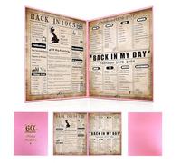 back in 1965 Birthday Poster, 60th Birthday Gifts For Women, 1965 Birthday Gifts Ideas For Her, Happy 60 Years Birthday Present For Mum,Sister, Pink Eco-Friendly Foldable Paper 8×10 Inch