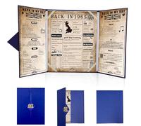 back in 1965 Poster 60th Birthday Gifts for Women and Men,Vintage Happy 60th Birthday Decoration Supplies for 60 Year Old,Folded