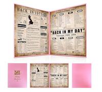 back in 1975 Birthday Poster, 50th Birthday Gifts For Women, 1975 Birthday Gifts Ideas For Her, Happy 50 Years Birthday Present For Mum,Sister, Pink Eco-Friendly Foldable Paper 8×10 Inch