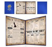 back in 1985 Birthday Poster, 40th Birthday Gifts For Men, 1985 Birthday Gifts Ideas For Him, Happy 40 Years Birthday Present For Dad,Brother, Blue Eco-Friendly Foldable Paper 8×10 Inch