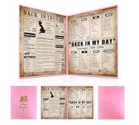 back in 1985 Birthday Poster, 40th Birthday Gifts For Women, 1985 Birthday Gifts Ideas For Her, Happy 40 Years Birthday Present For Mum,Sister, Pink Eco-Friendly Foldable Paper 8×10 Inch