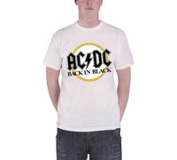 Back In Black T-Shirt AC/DC White S